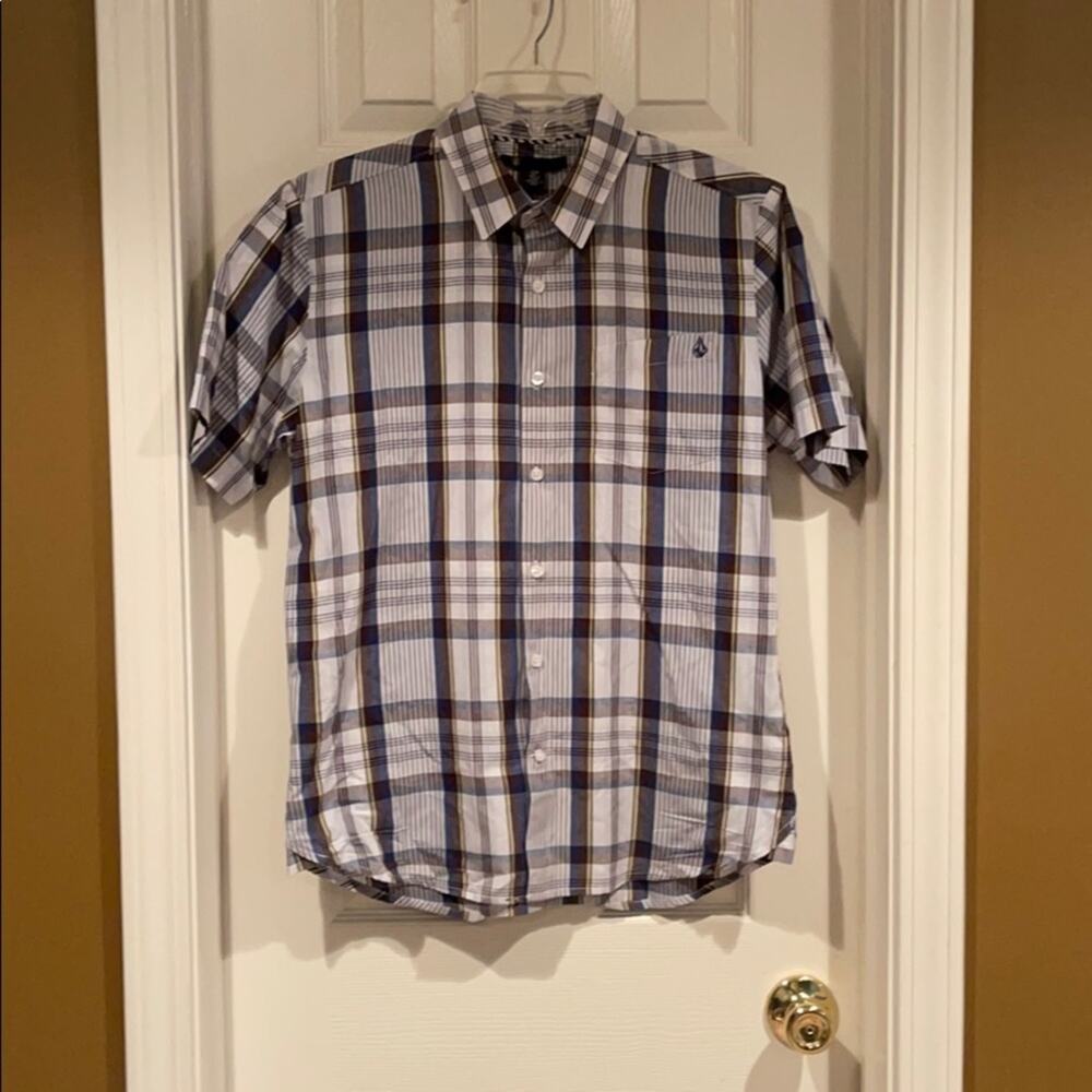 Volcom striped button down - image 1